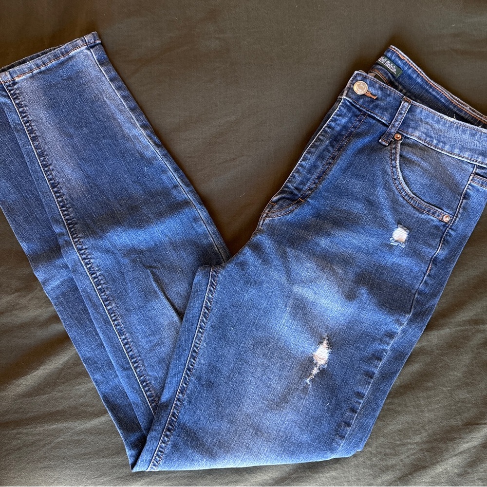 High Rise Ripped Jeans